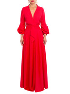 "Skipper - Red" Maxi Button-Down Dress