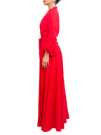 "Skipper - Red" Maxi Button-Down Dress