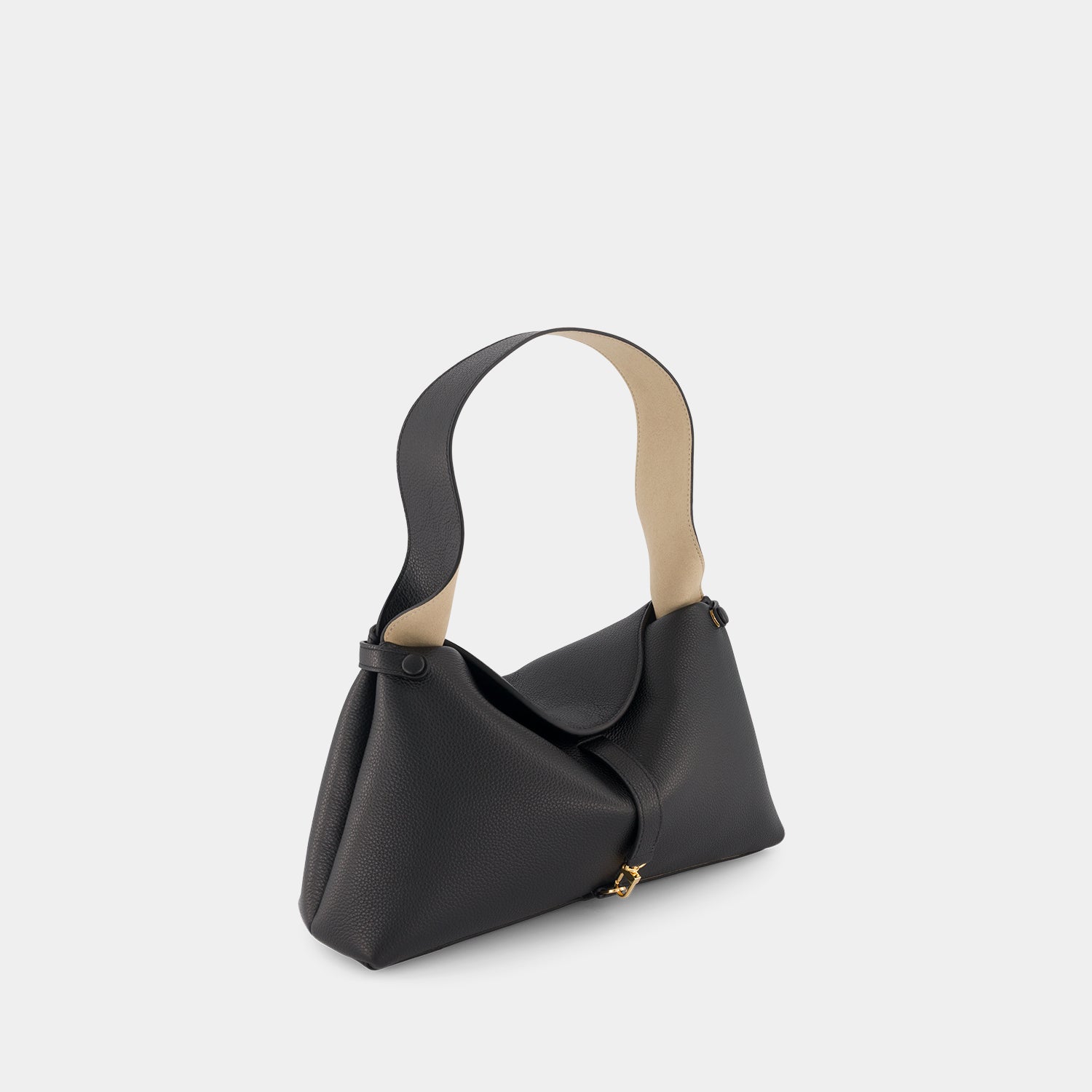 FLORENCIA PURSE - PEBBLE GRAIN - BLACK