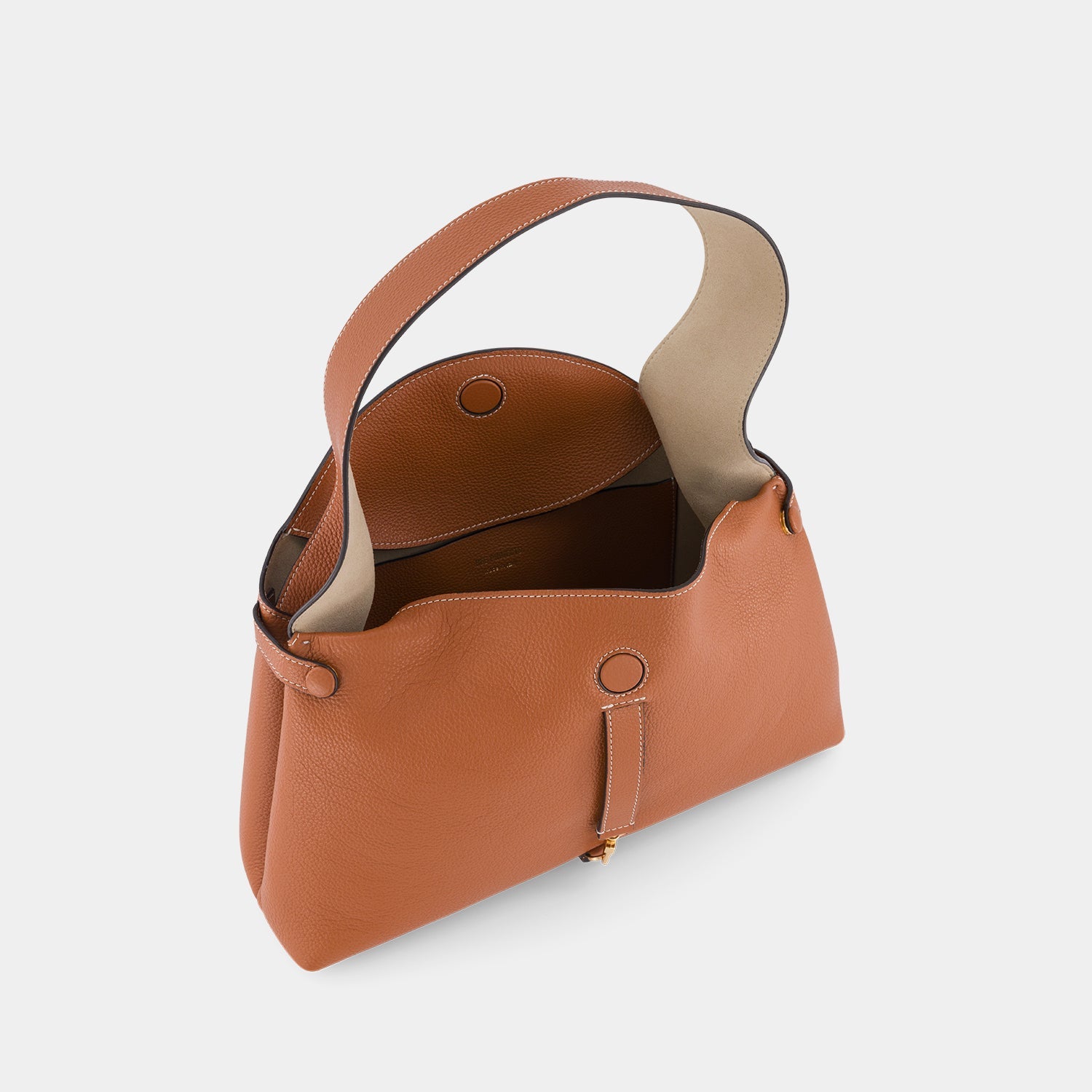 FLORENCIA PURSE - PEBBLE GRAIN - CARAMEL