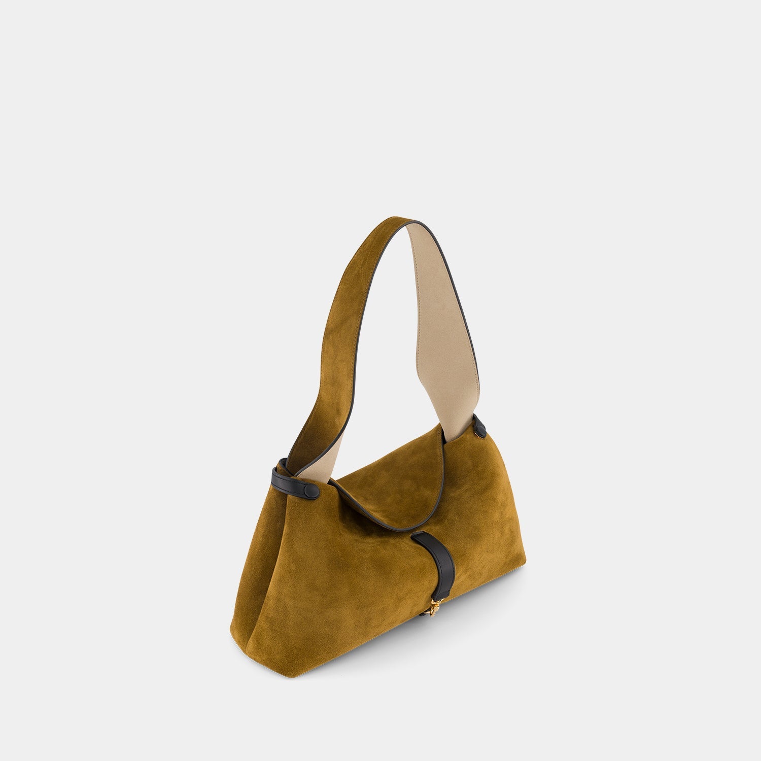 FLORENCIA PURSE - SUEDE SOFT CALF - MUSTARD BLACK