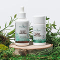 Scalp Relief Solution & Gentle Biome-Friendly Facial Fluid: Prebiotic + AHA + BHA