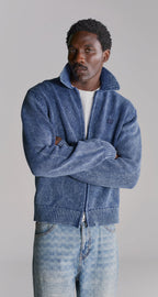 Indigo Knit Cardigan