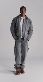 Grey Monogram Workwear Amba Jeans