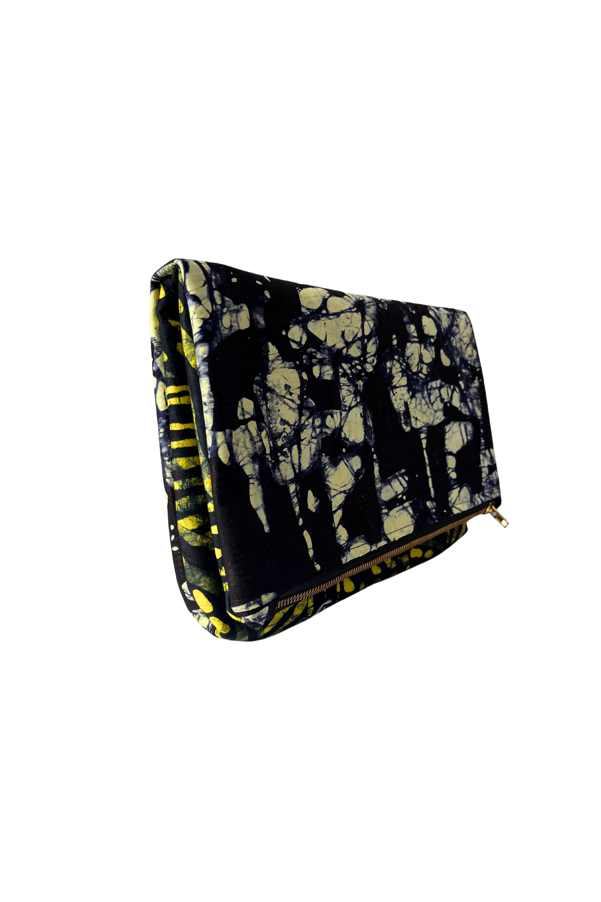 Naya Foldover Clutch - Indigo