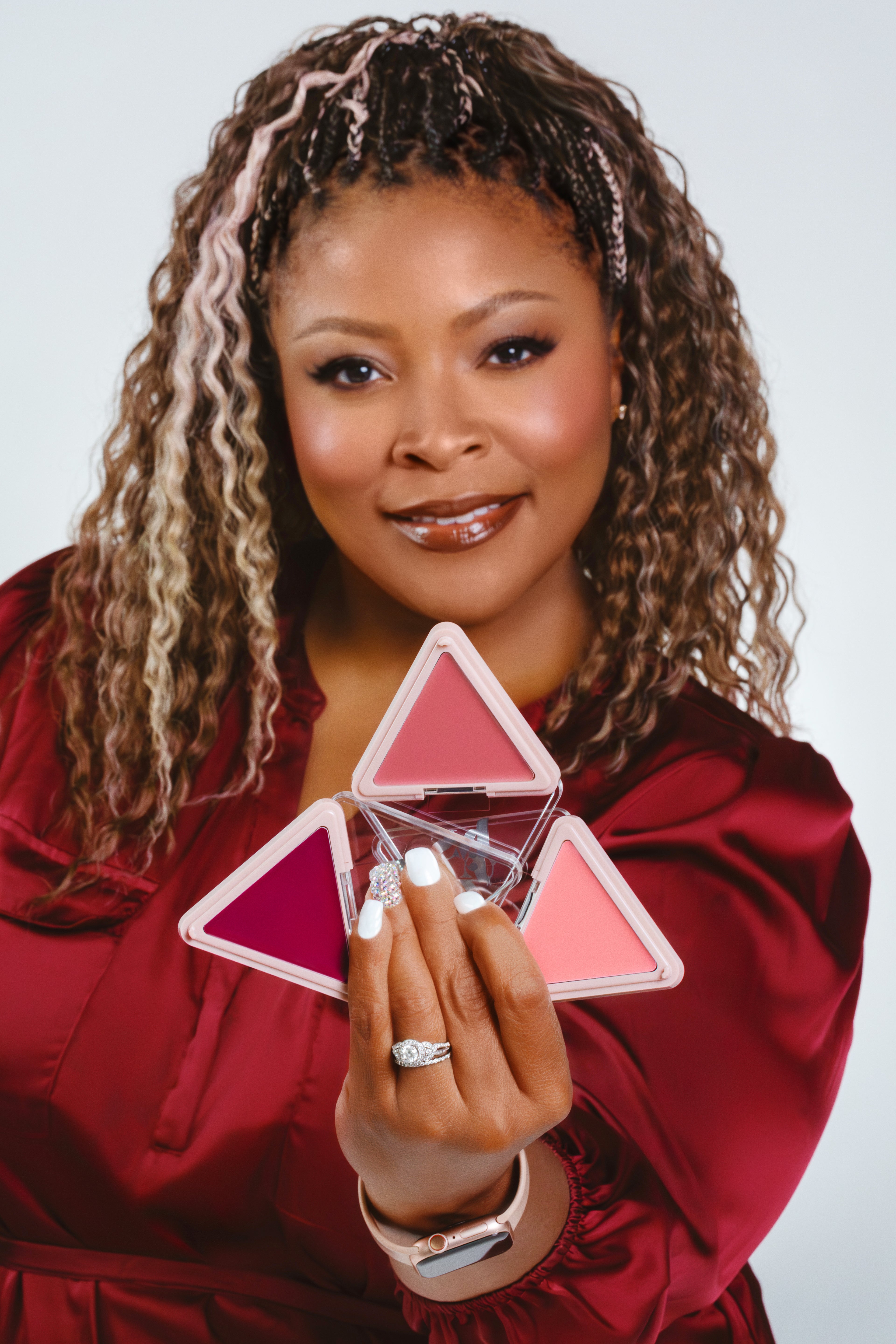 Higher Standard 3pc Satin Matte Cream Blush Set