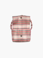 Francis shoulder bag in beige warped check