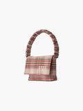 Francis shoulder bag in beige warped check