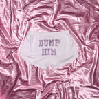 "DUMP HIM"  Shorts | White