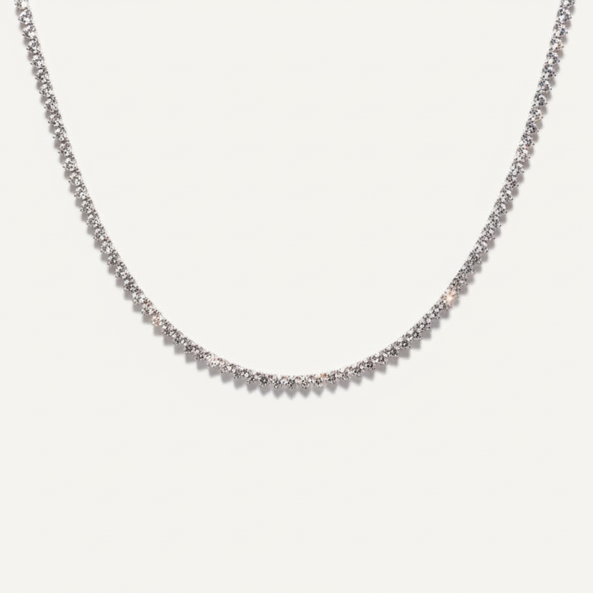 Glam Vision 13 ct. Triangular Diamond Necklace