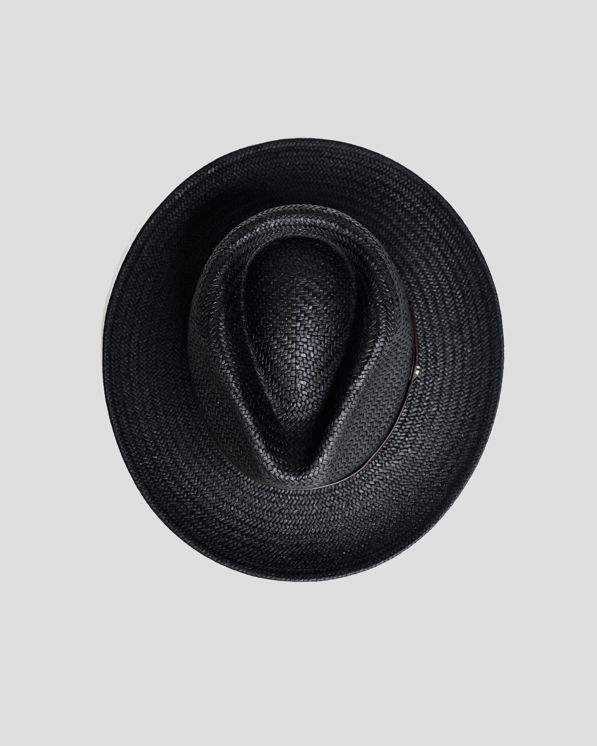 SG Geoffery Straw Fedora Hat – Black