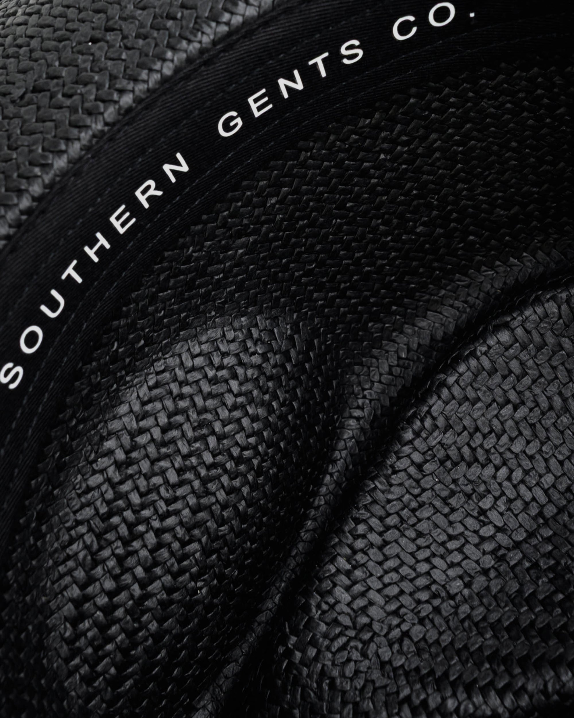 SG Geoffery Straw Fedora Hat – Black