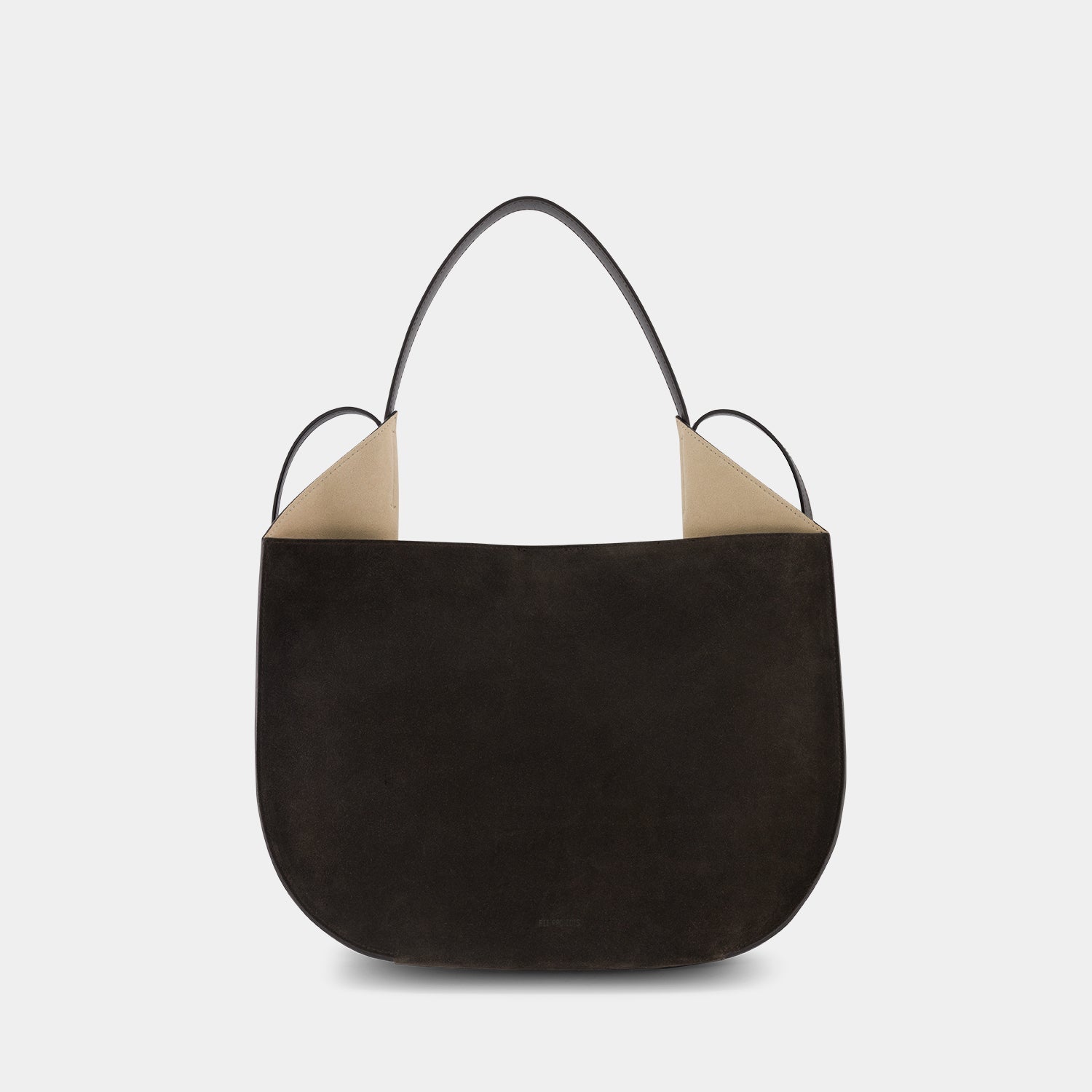 HELENE HOBO - SOFT CALF SUEDE - EBONY