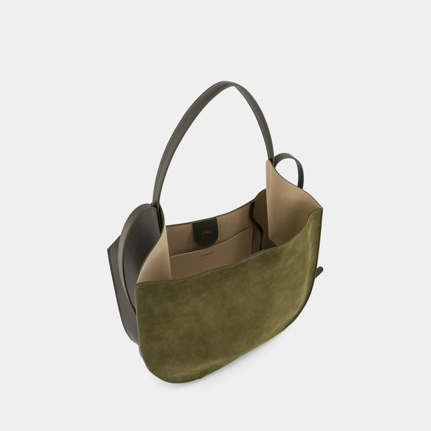 HELENE HOBO - SOFT CALF SUEDE - KHAKI