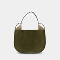 HELENE HOBO - SOFT CALF SUEDE - KHAKI