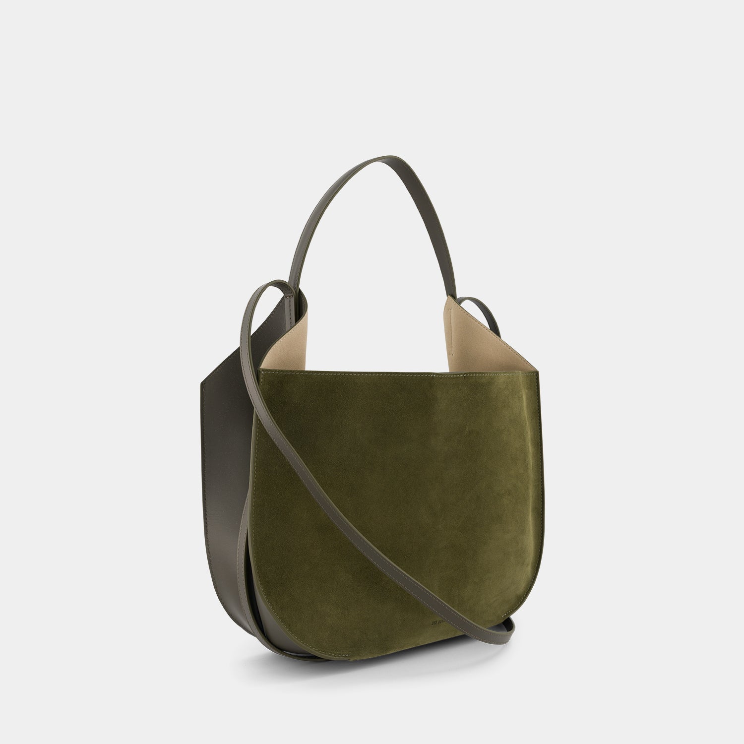 HELENE HOBO - SOFT CALF SUEDE - KHAKI