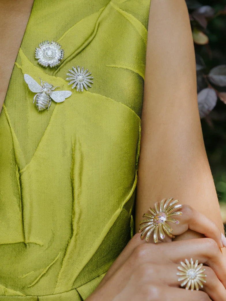 We Are Seeds Platinum Brooch