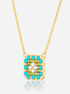 16-18" Granny Squares Pendant Necklace