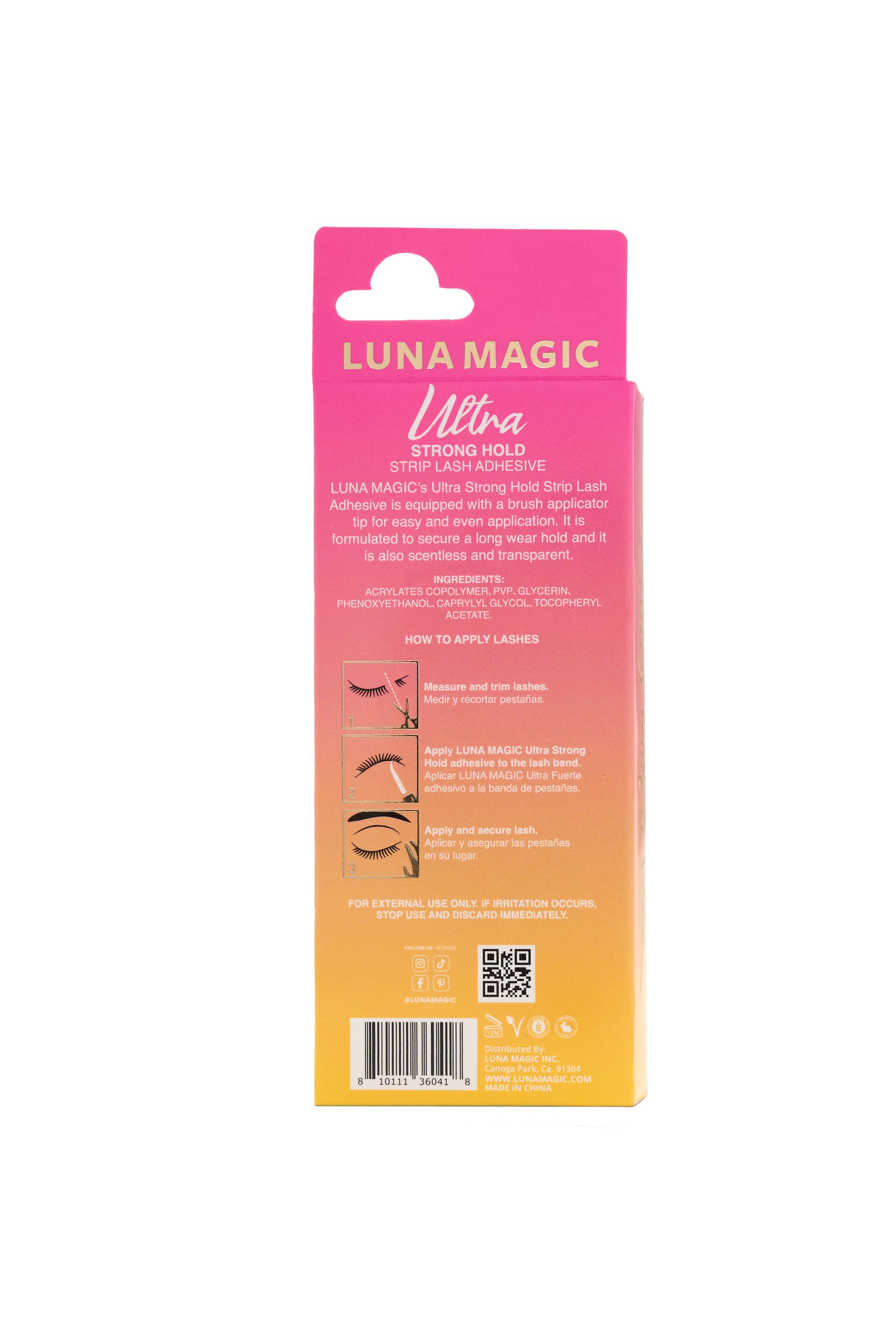 Ultra Strong Hold Strip Lash Adhesive - Clear