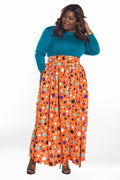 (Sample) Sherbert Polka Dot High Waist Belted Maxi Skirt- JIBRI