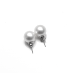 Cultured White Pearl Stud Earrings