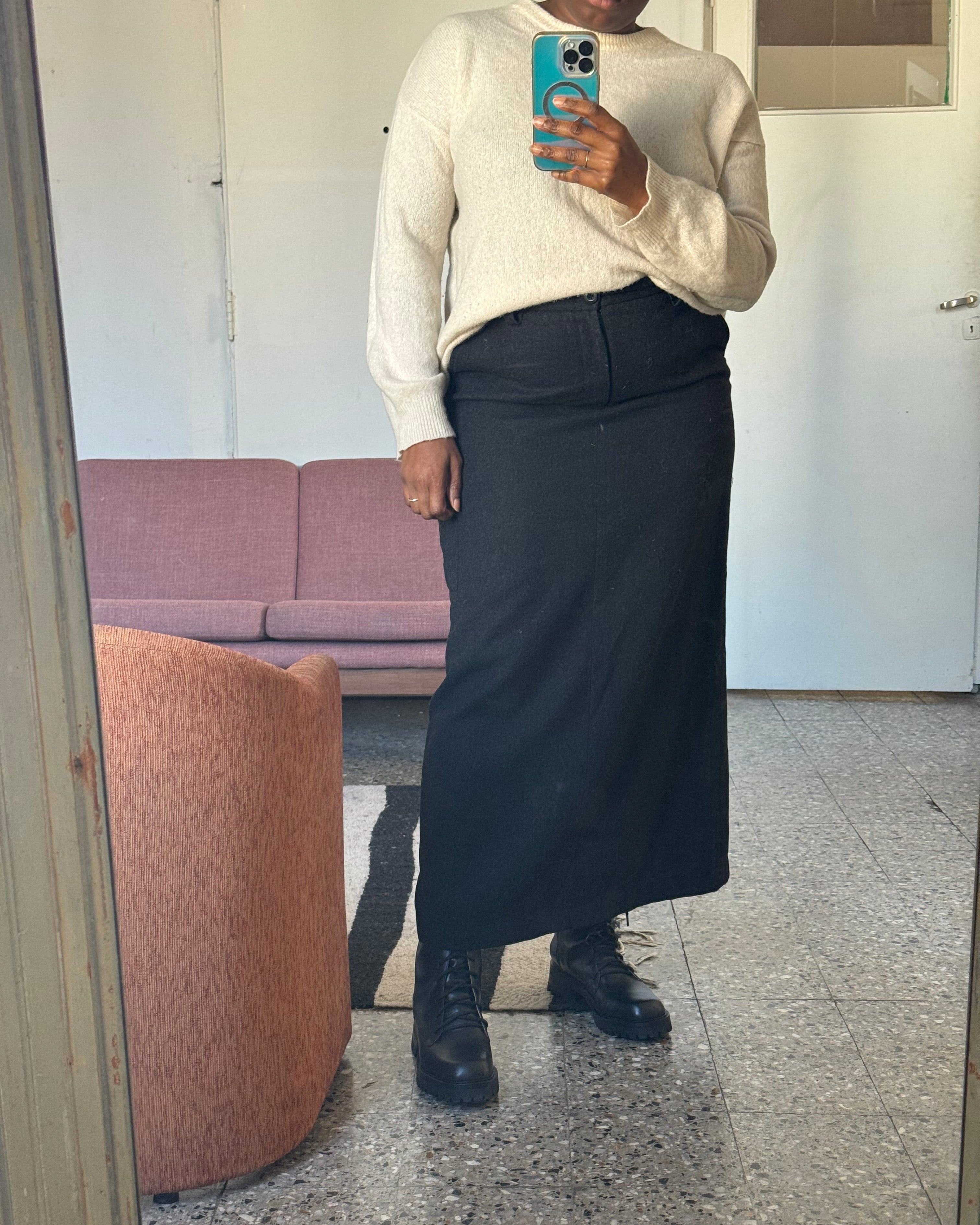 Roma Lace Up Boot in Black