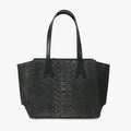 ADARA MISHA TOTE ANACONDA JET BLACK