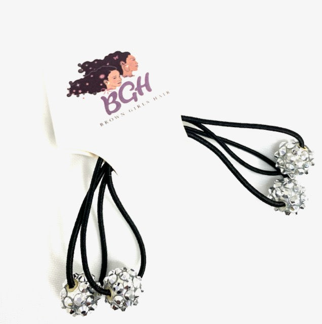 Brown Girls Hair® Small Bling Ponytail Hair Elastics | Hair Knockers Bobbles