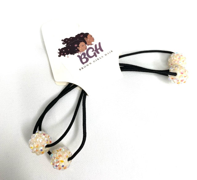 Brown Girls Hair® Small Bling Ponytail Hair Elastics | Hair Knockers Bobbles