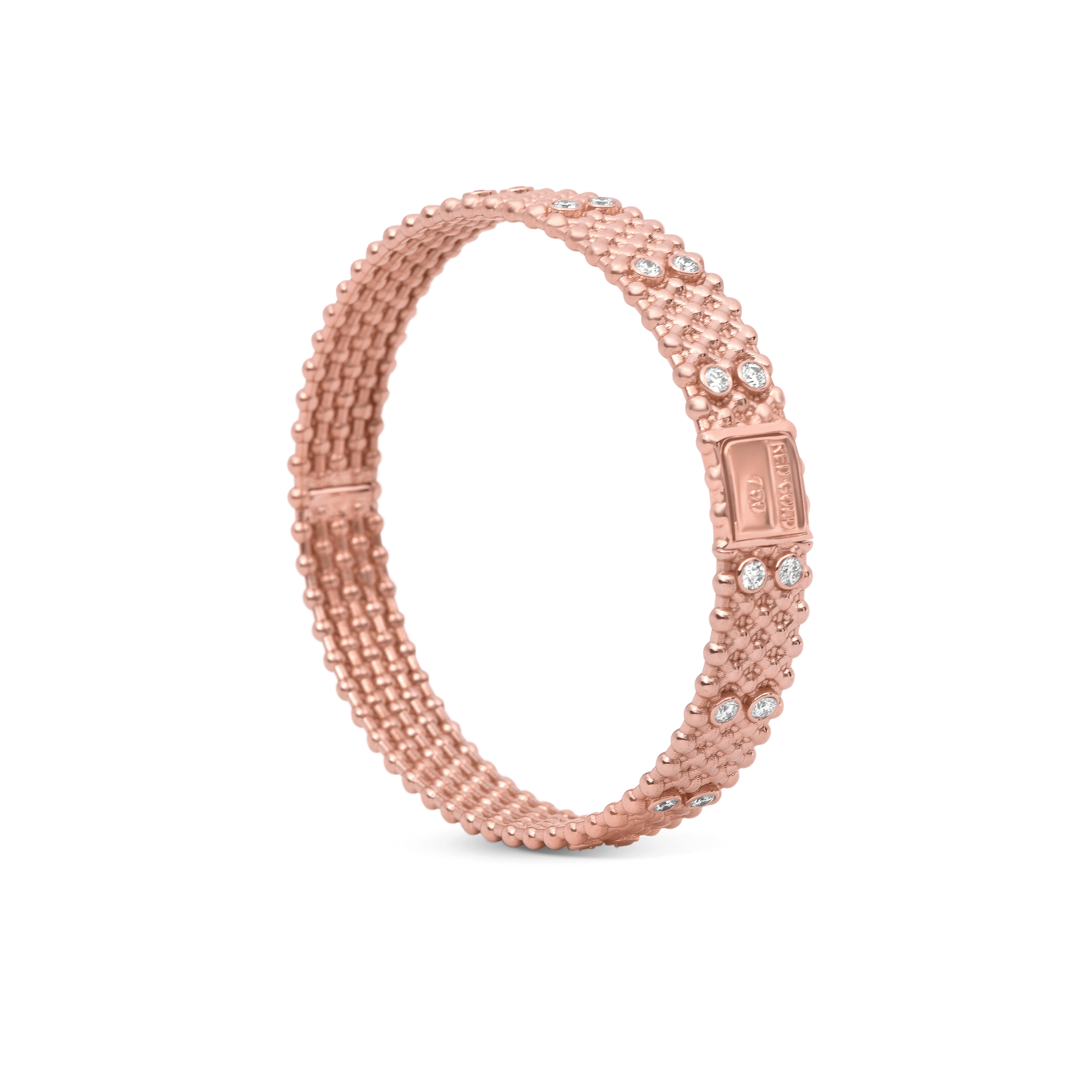 18K Gold Diamond Bangle – Only YoU