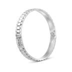 Miracle Bangle Bracelet 18-Karat Solid White Gold