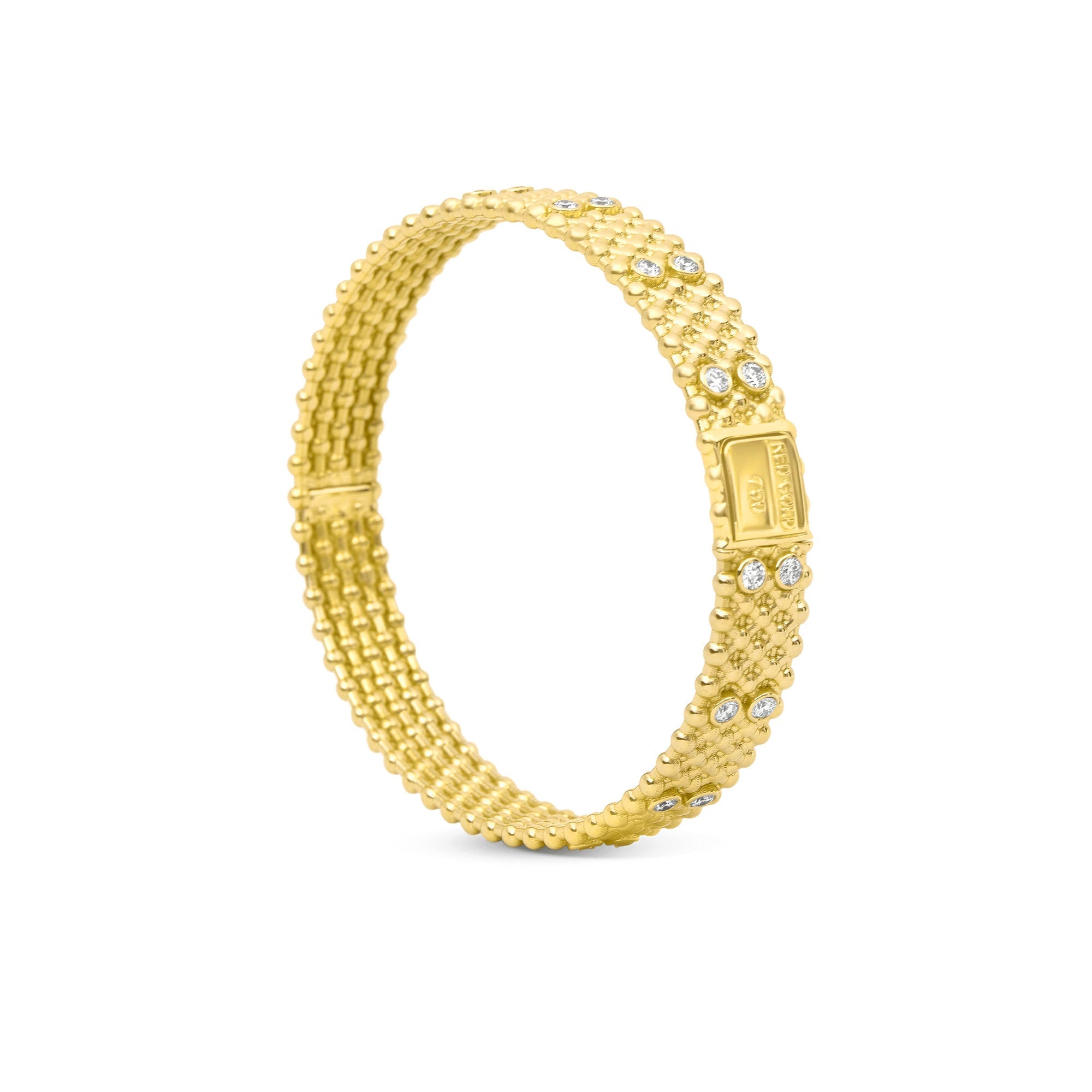 18K Gold Diamond Bangle – Only You