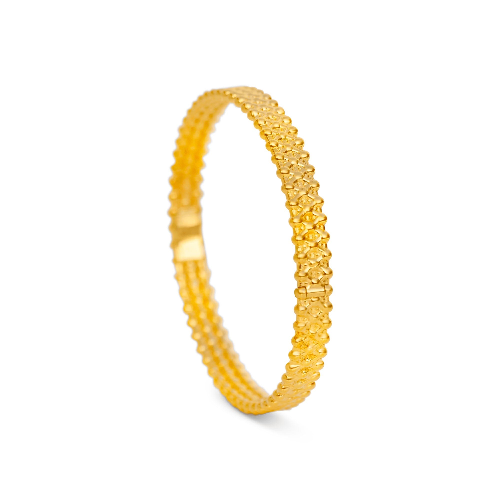 18K Gold Diamond Bangle – Only You