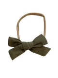 Linen Bow | Olive