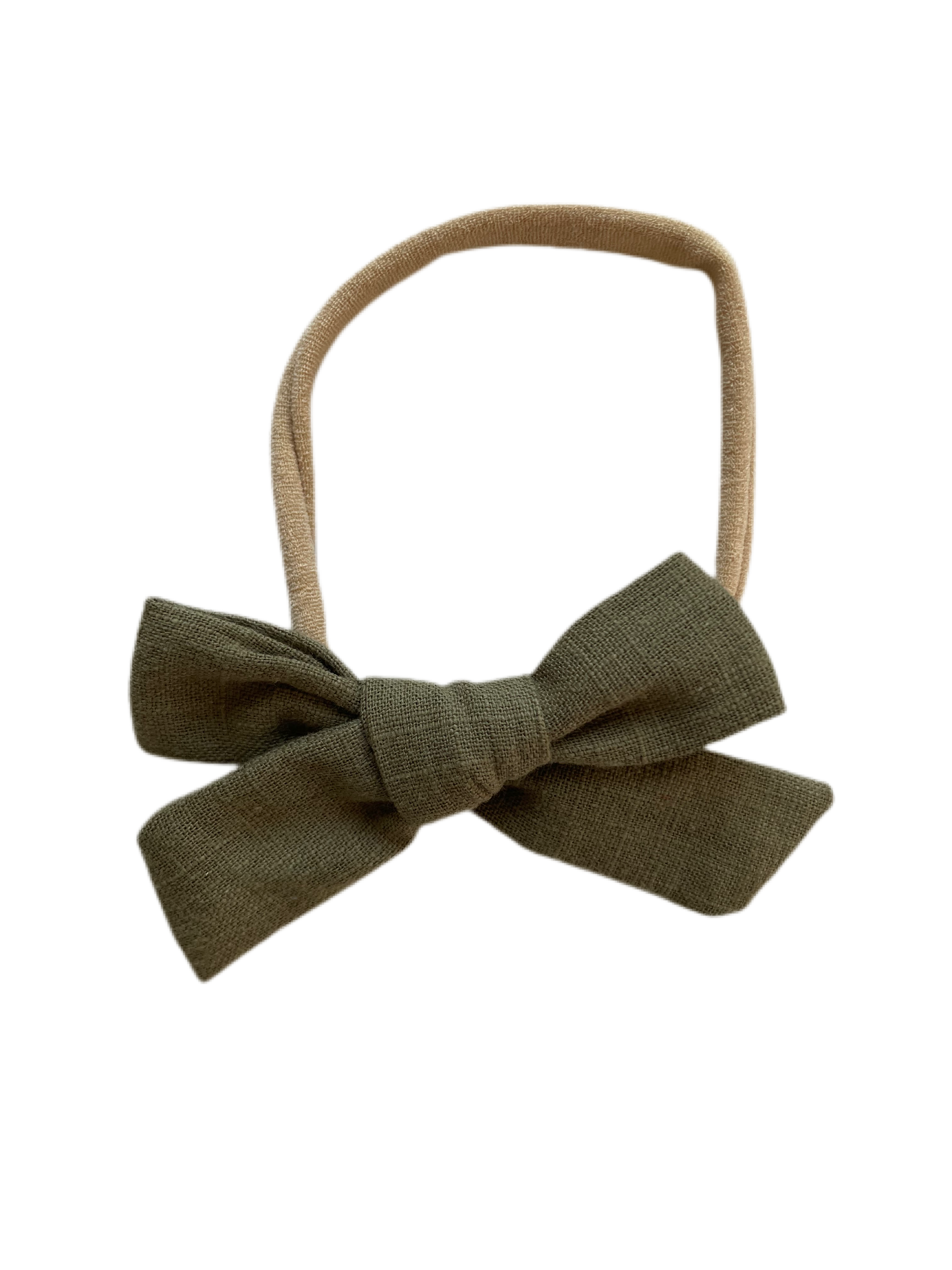 Linen Bow | Olive
