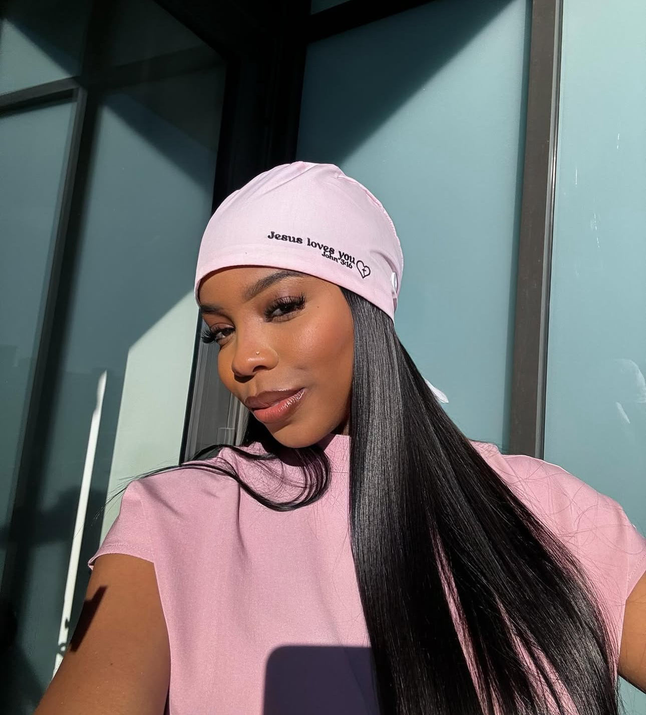 Satin lined classic scrub hat