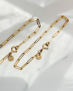 COAST// paper clip chain bracelet