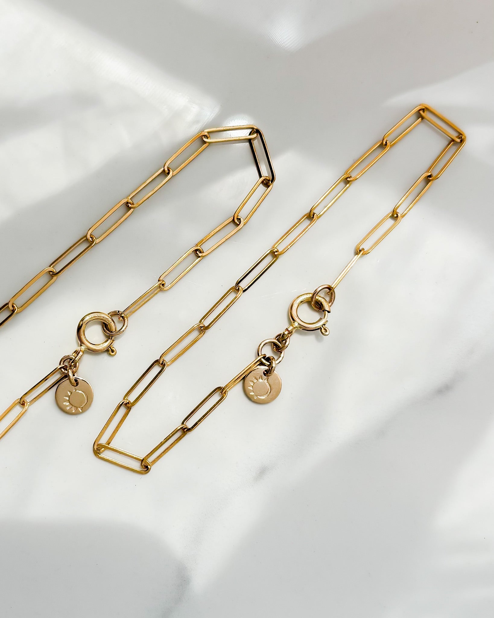 COAST// paper clip chain bracelet