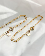 COAST// paper clip chain bracelet