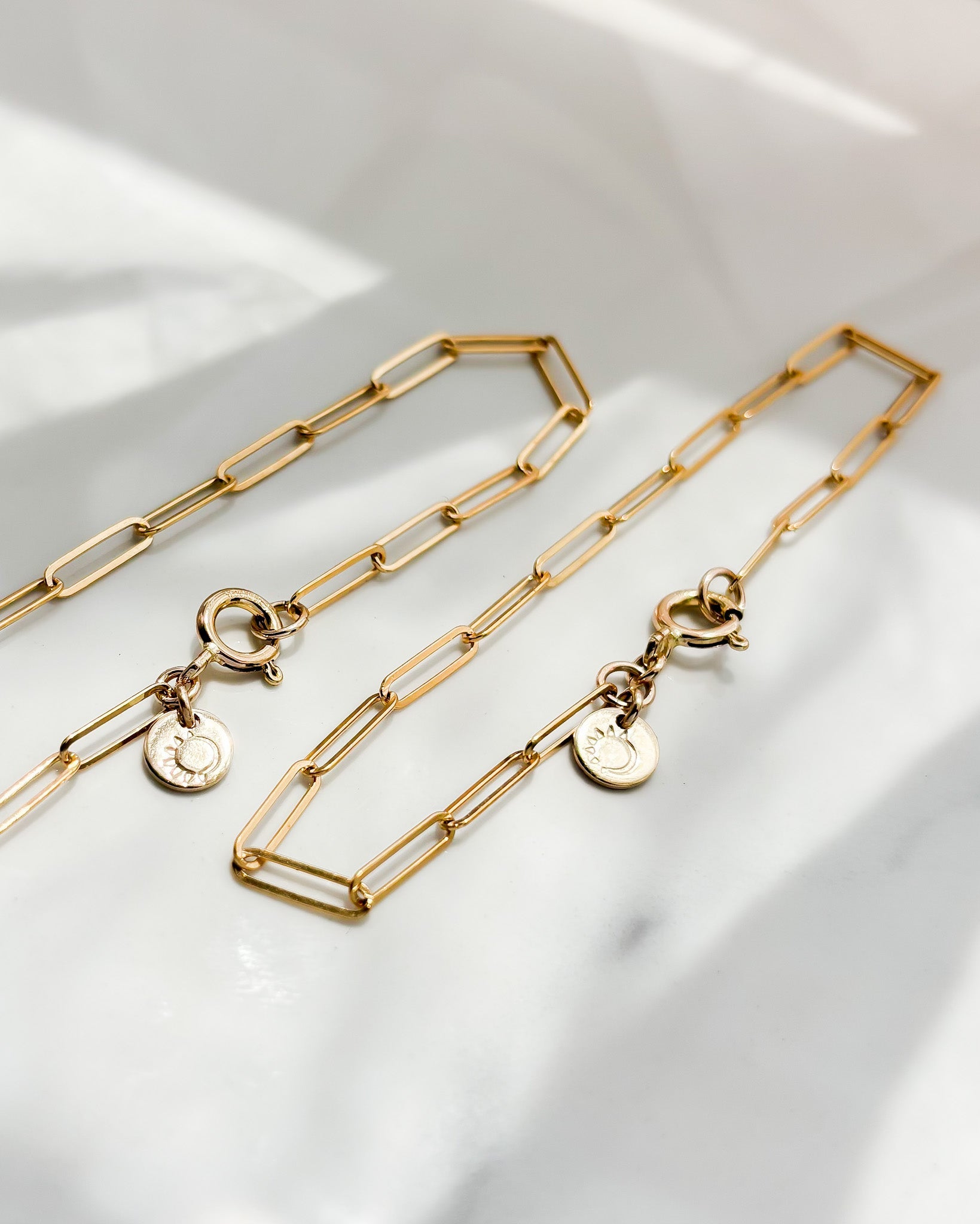 COAST// paper clip chain bracelet