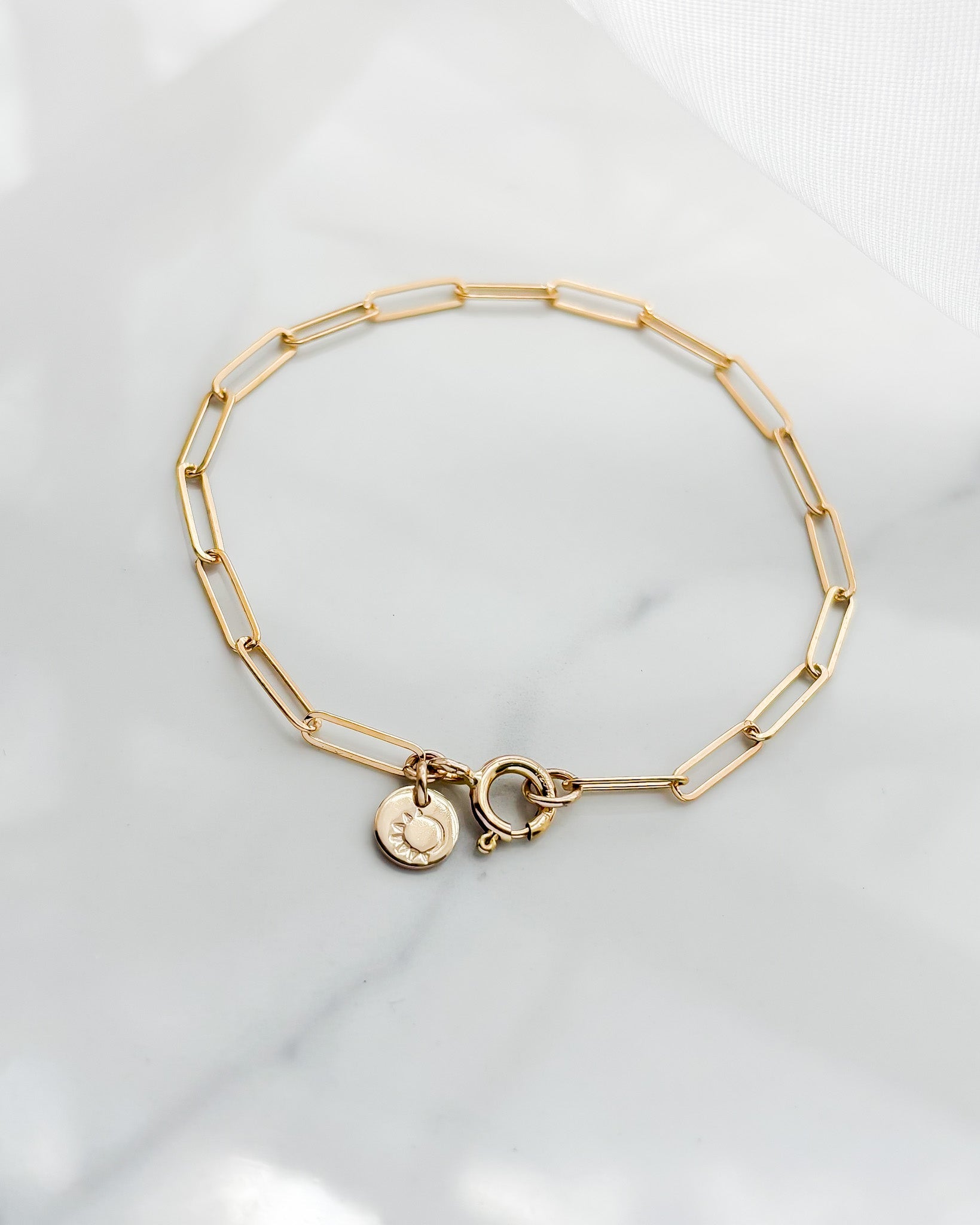 COAST// paper clip chain bracelet