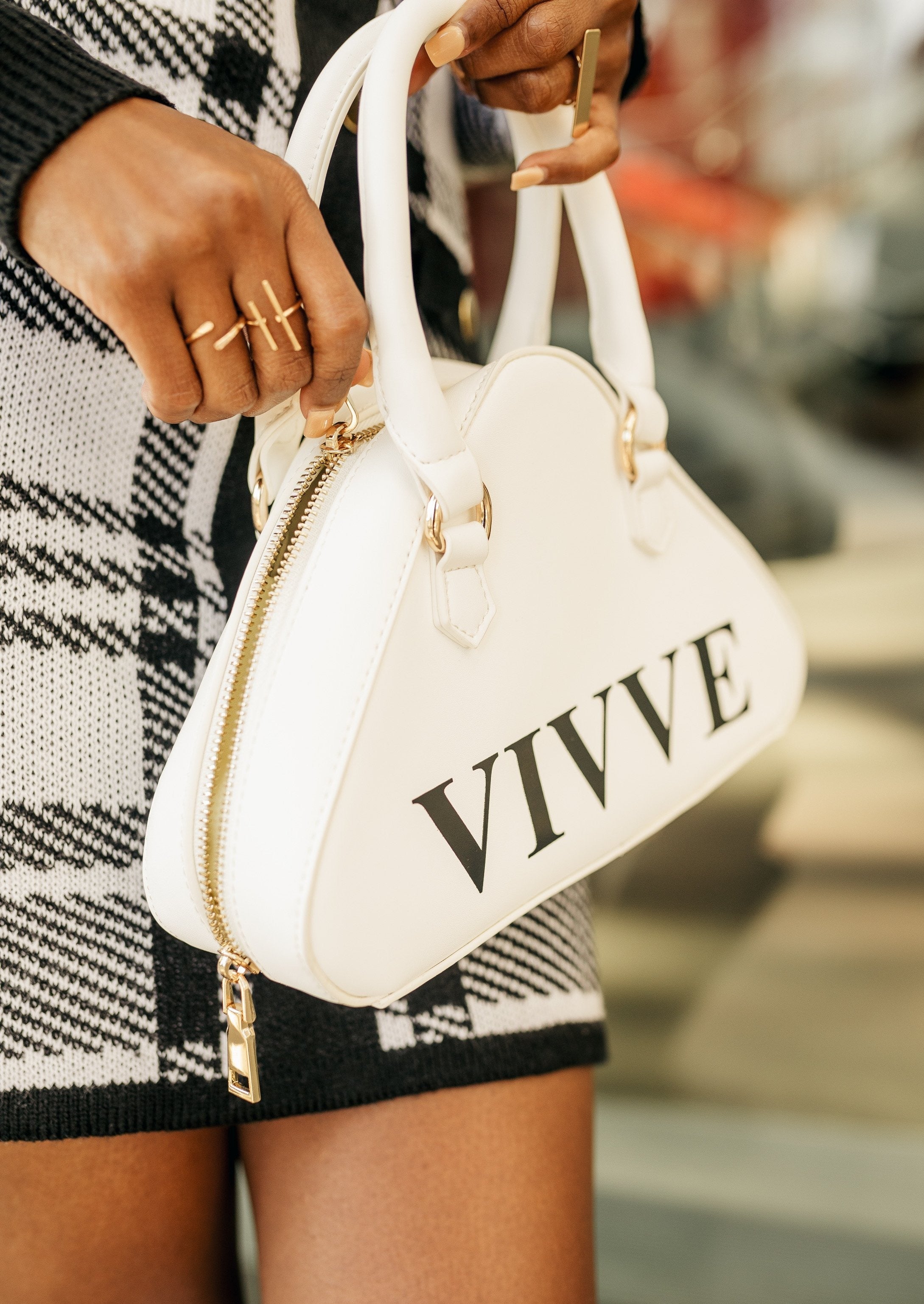 The Blueprint Handbag- Bone White