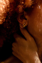 Cowrie Earrings Sterling Silver