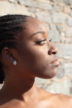 Cowrie Earrings Sterling Silver