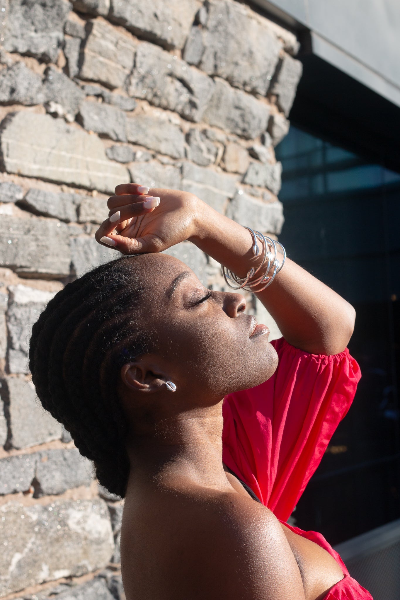 Cowrie Earrings Sterling Silver
