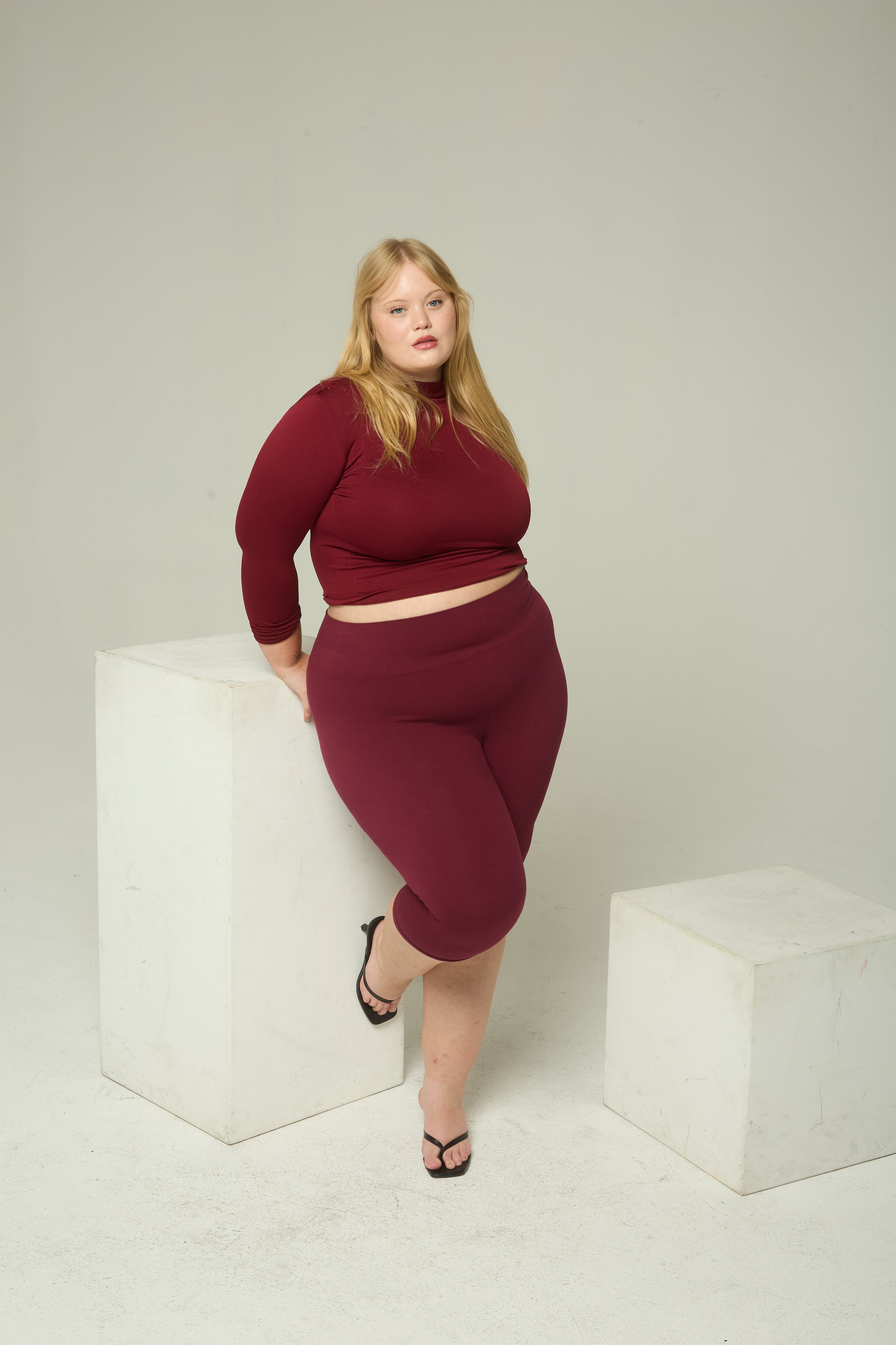 The Cotton Tummy Control Capri (olive)