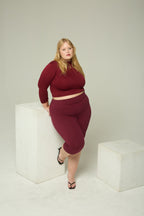 The Cotton Tummy Control Capri (black)