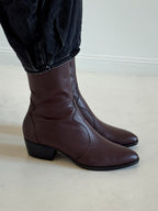 Guada Western Boot in Plum
