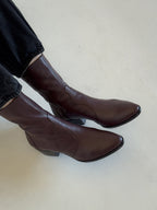 Guada Western Boot in Plum