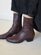 Guada Western Boot in Plum
